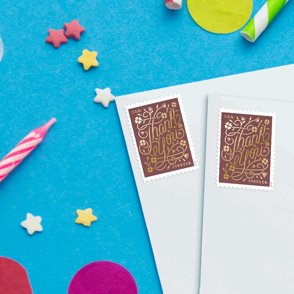 Thank You Forever Stamps 2020 -100Pcs - Forever