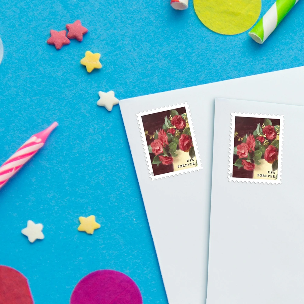 Garden Flowers Forever Stamps 2017 -100Pcs