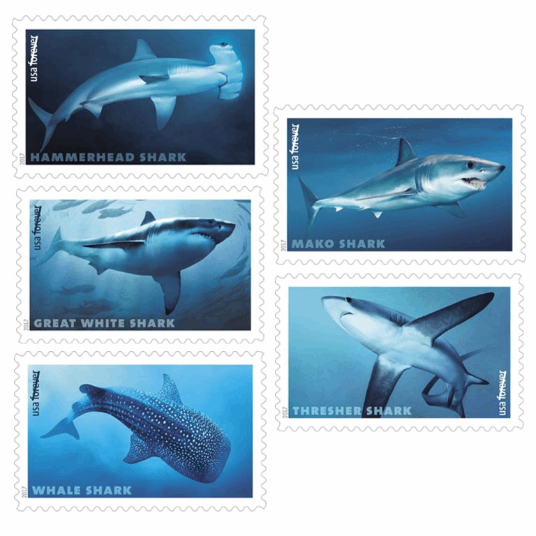 Shark Conservation forever stamps 100pcs - Forever