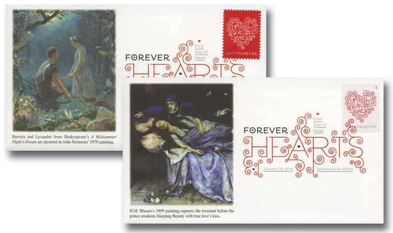 2015 First-Class Forever Stamp - Love Series: White Forever Heart 100pcs - Forever