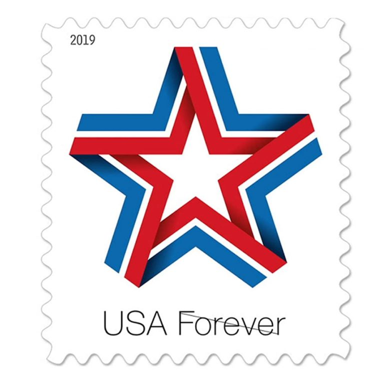 Star Ribbon Postage Stamps(5 Sheet 100pcs)