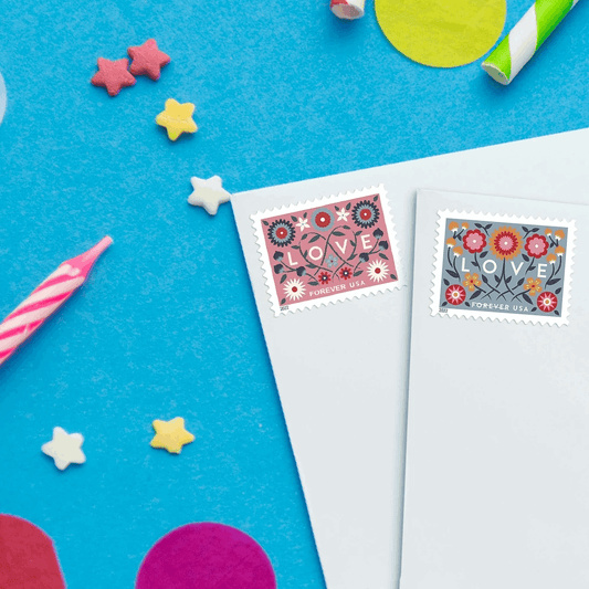 Love 2022 Forever First Class Postage Stamps Sheet-- Valentine 100pcs - Forever