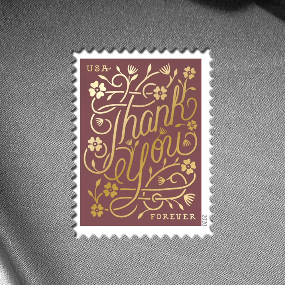 Thank You Forever Stamps 2020 -100Pcs - Forever