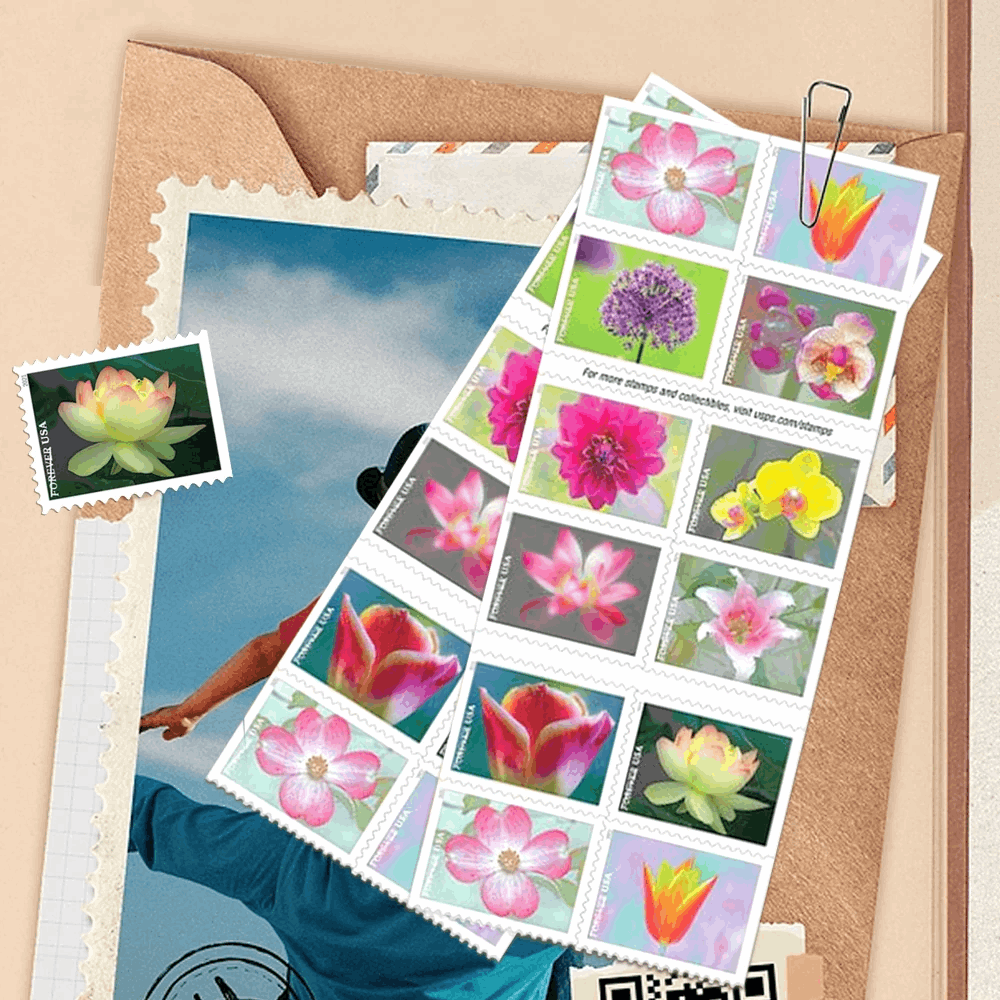 Garden Beauty: Forever Stamps Sheet of 20(5 Sheet 100pcs) - Forever