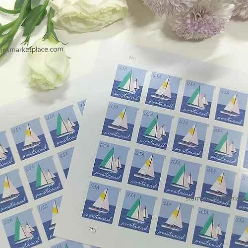 56¢ Sailboats Postcard Stamps 2023 (100pcs) - Forever