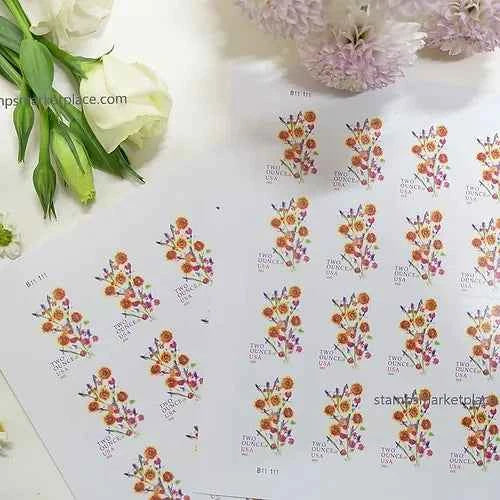 Sunflower Bouquet Stamps 2022 Two-Ounce Forever Stamps 100pcs - Forever