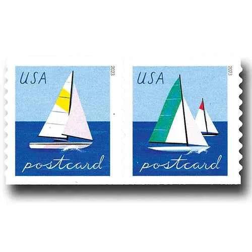 56¢ Sailboats Postcard Stamps 2023 (100pcs) - Forever