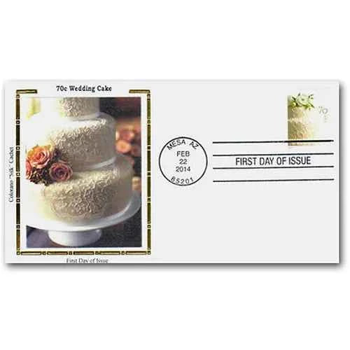 70¢ Wedding Cake 2014 Postage Stamps 100pcs - Forever