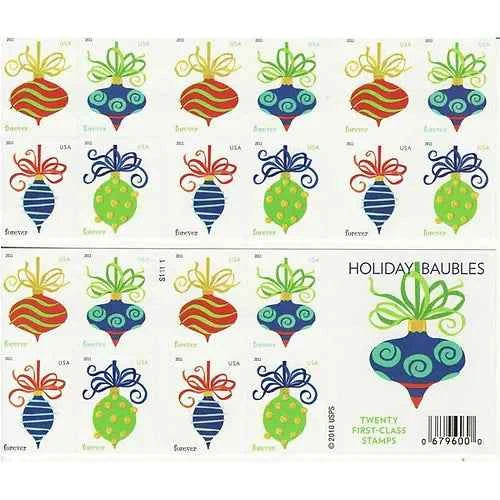 Holiday Baubles 2011 Forever Stamps 100 pcs - Forever