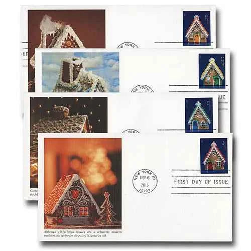 Gingerbread Houses Stamps 2013 Forever Stamps 100 pcs - Forever