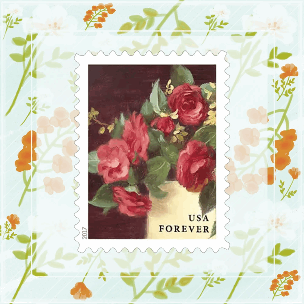 Garden Flowers Forever Stamps 2017 -100Pcs - Forever