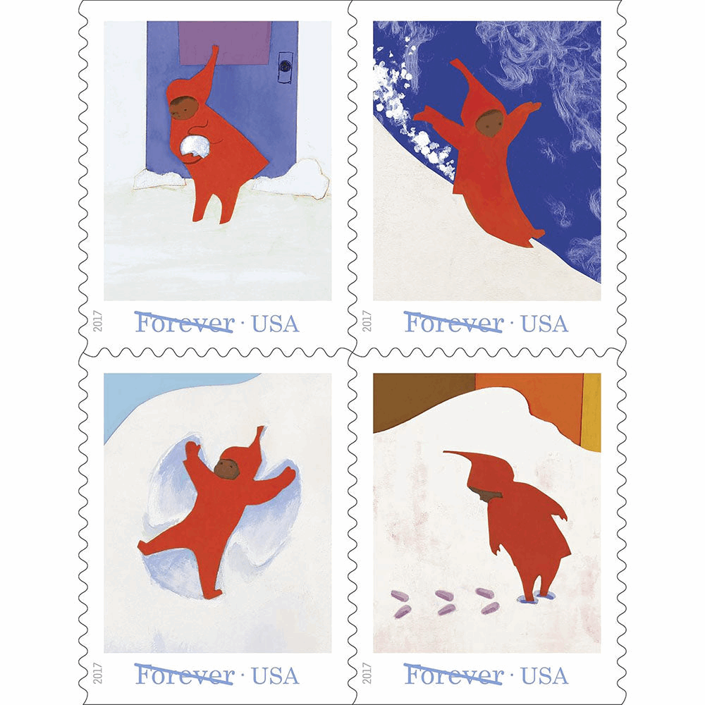 Snowy Day Forever Stamps 2017 -100Pcs - Forever