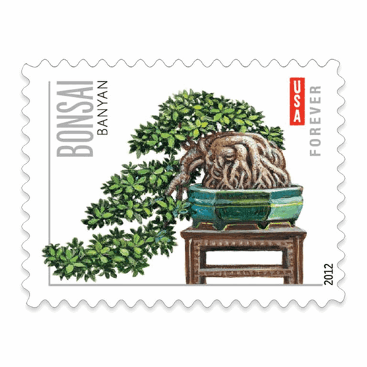 Postage Stamps Bonsai Trees (5 Sheets of 20)100pcs - Forever