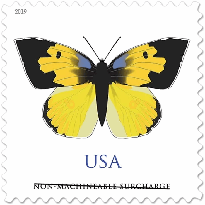2019 US California Dogface Butterfly Sheet of Twenty Non Machinable Forever Postage Stamp - Forever