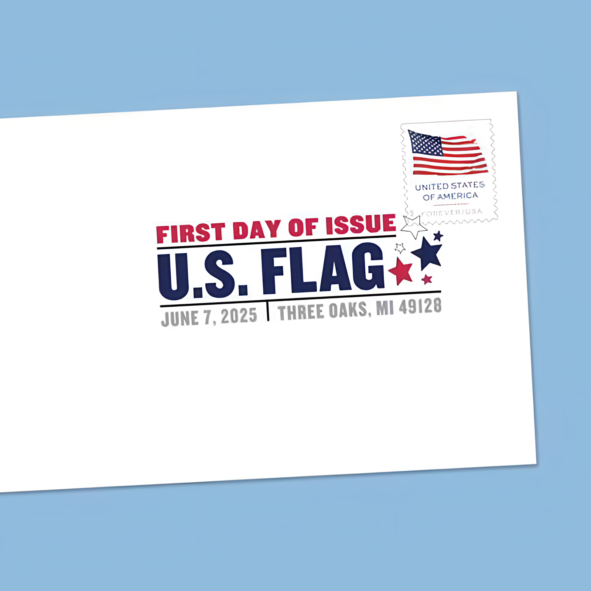 2025 U.S. Flag Forever stamp on a first-day-of-issue envelope