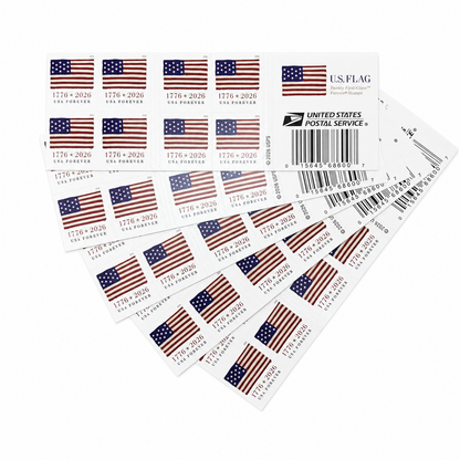 Additional product view showing the 2026 Flag Forever Stamps Rolls product