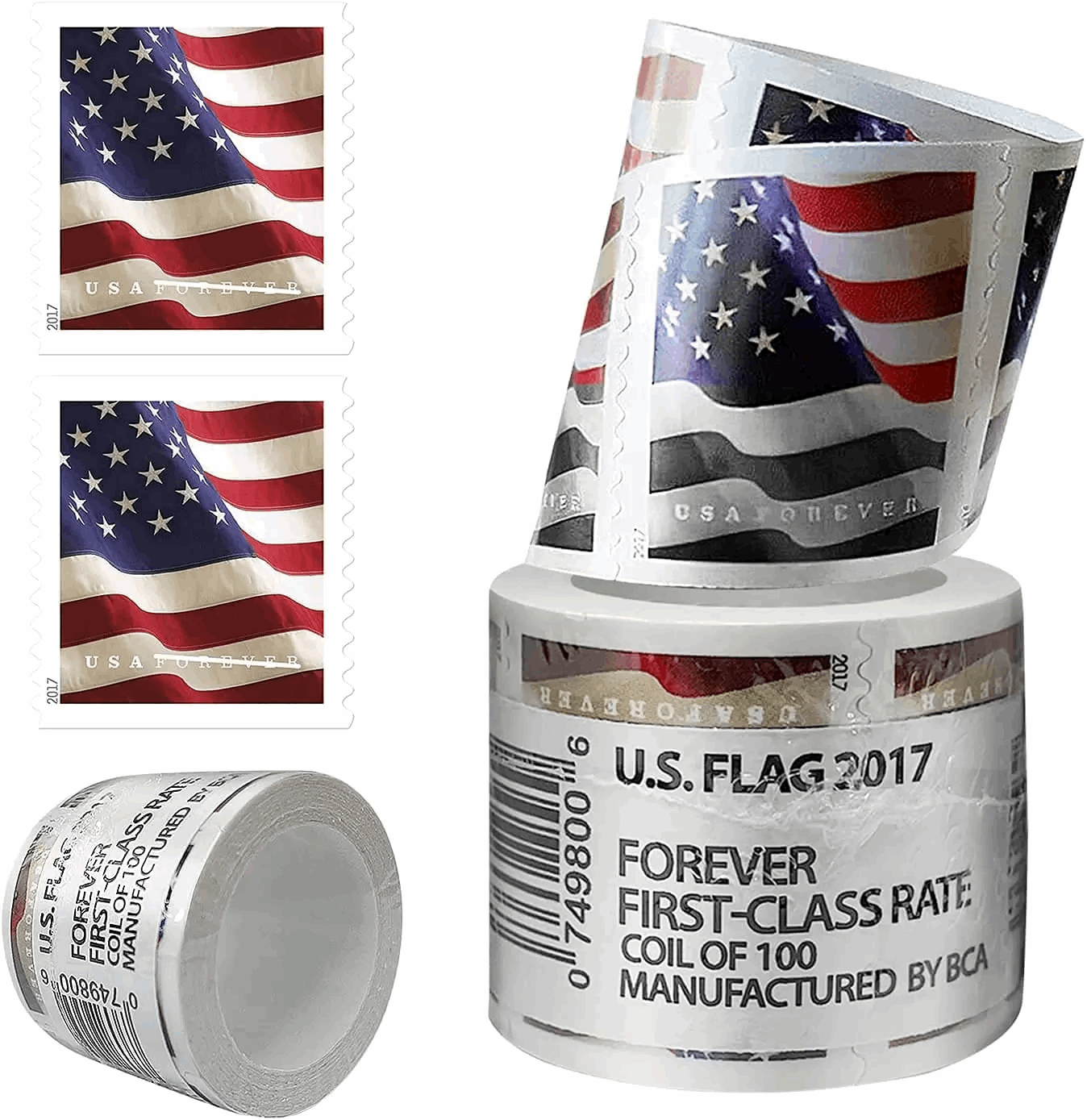 2017USA #5161 Forever Flag 1 Rolls-100 pcs - Forever