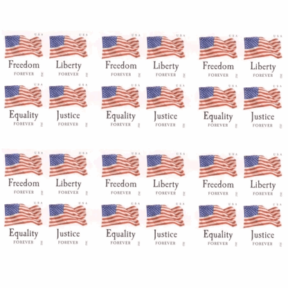 Four Flags 2012 - 5 Booklets / 100 Pcs - Forever