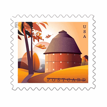 Barn Postcards Forever Stamps 2021 -100Pcs - Forever