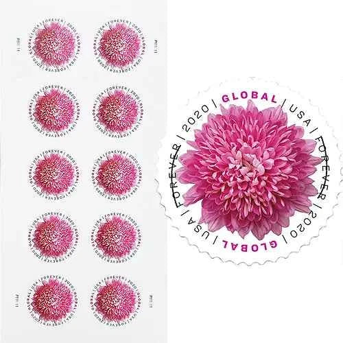 Global Chrysanthemum Stamps International 2020 (50pcs) - Forever
