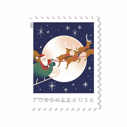 2021 USA Forever from St. Nicks Christmas Mint 100pcs - Forever