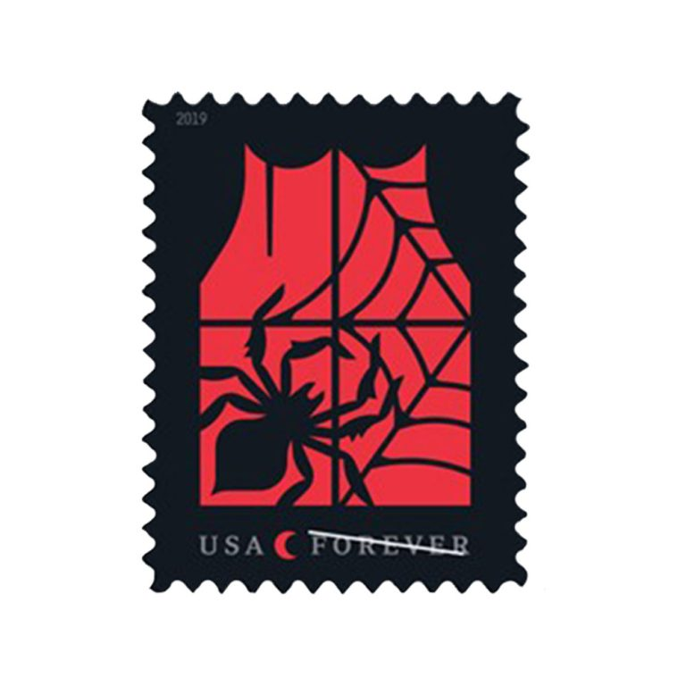 Stamps Postag Spooky Silhouettes Halloween 100pcs