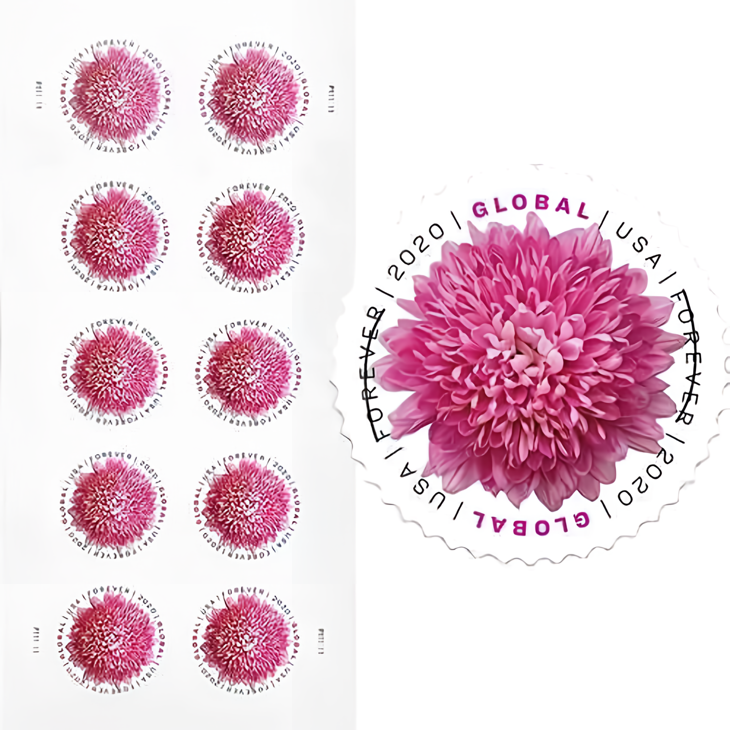 2020 Global Chrysanthemum stamps