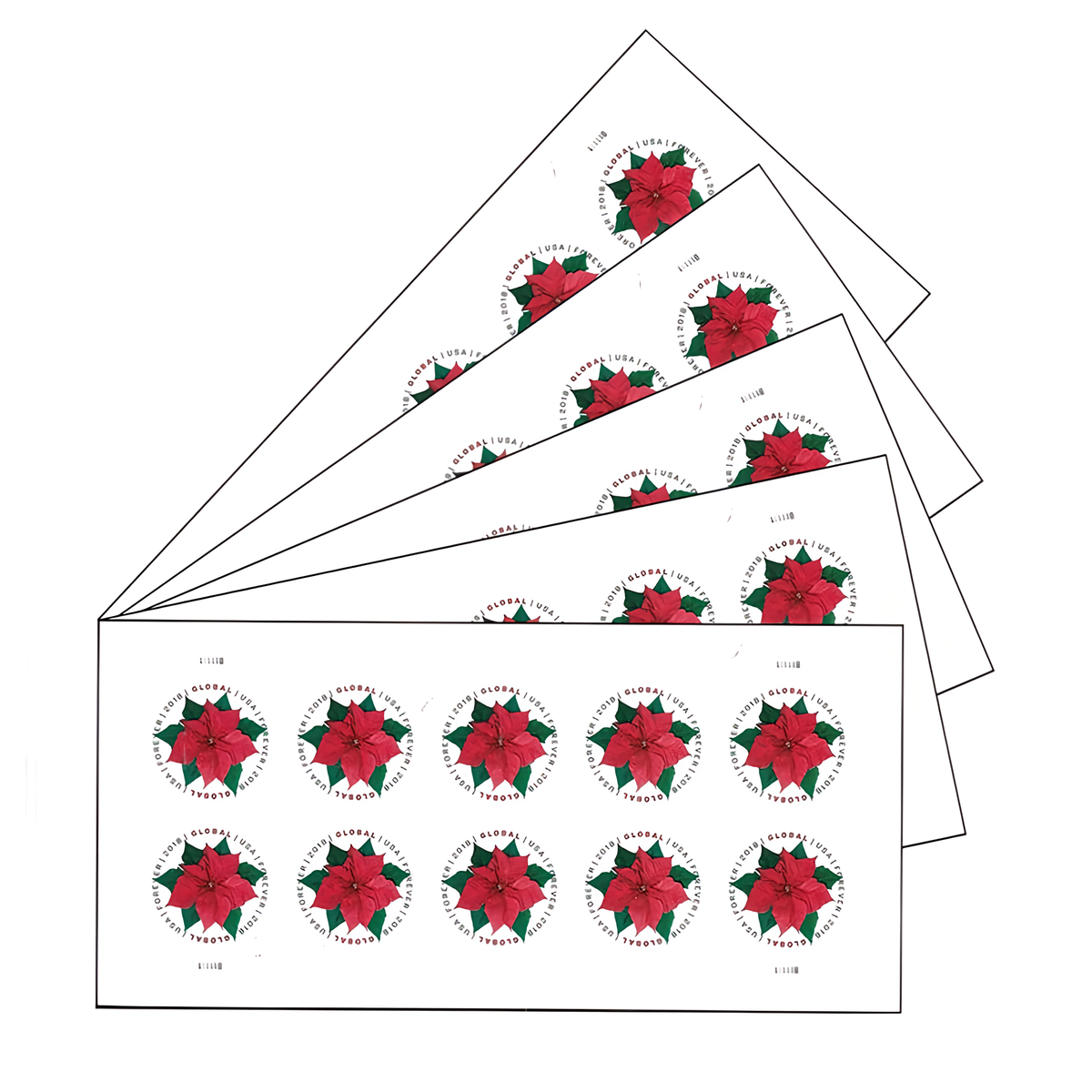 Global Poinsettia stamps