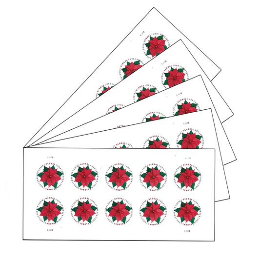Global Poinsettia stamps