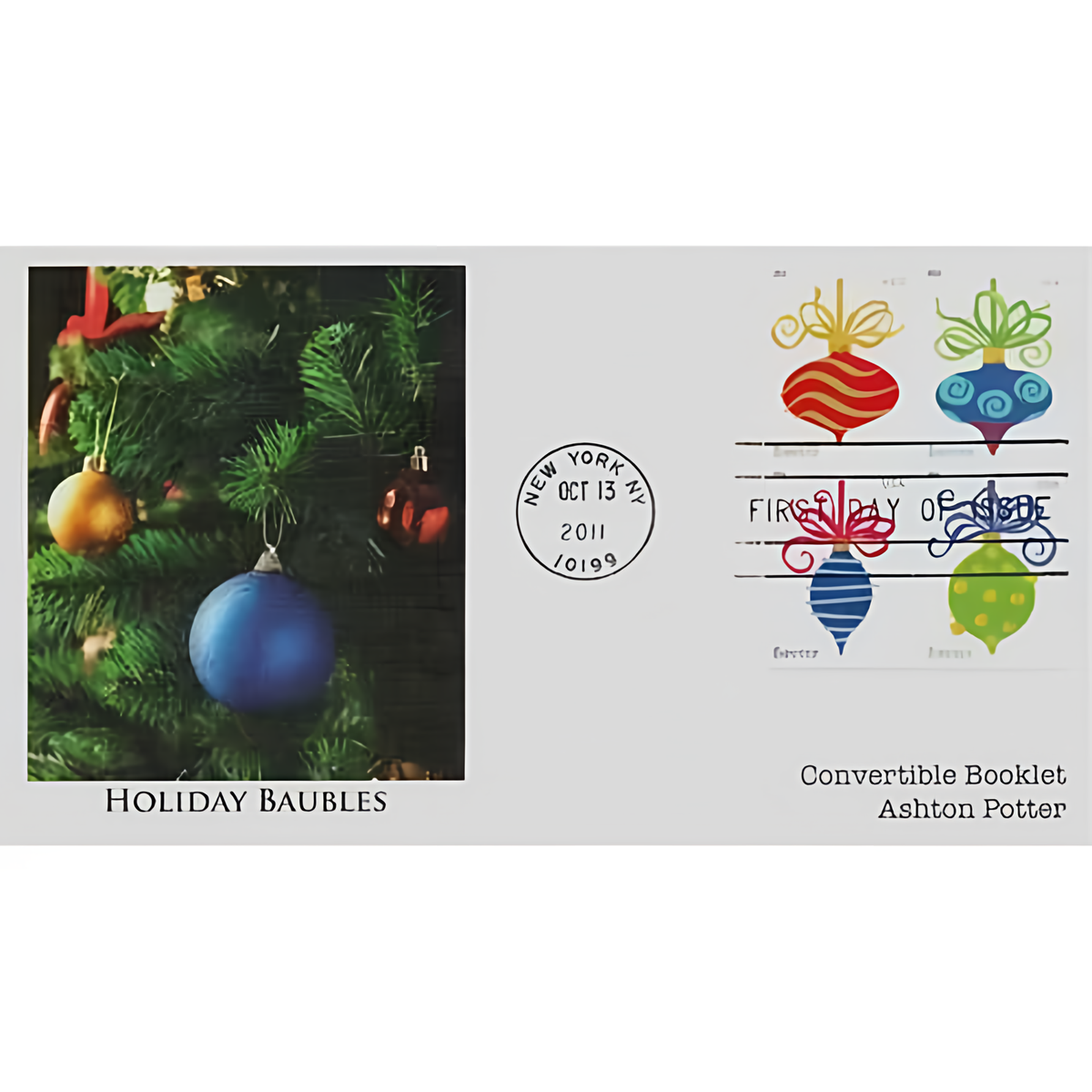 2011 Holiday Baubles Forever stamps