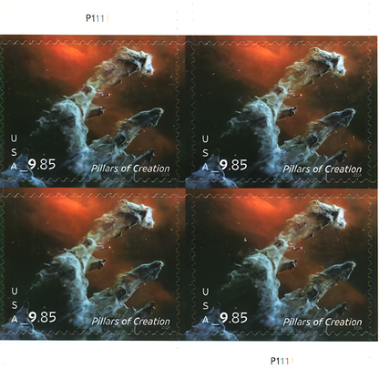 Block of four 2024 Pillars of Creation Priority Mail stamps
