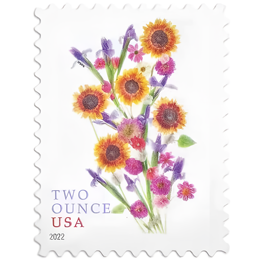 2022 Sunflower Bouquet Two-Ounce stamps
