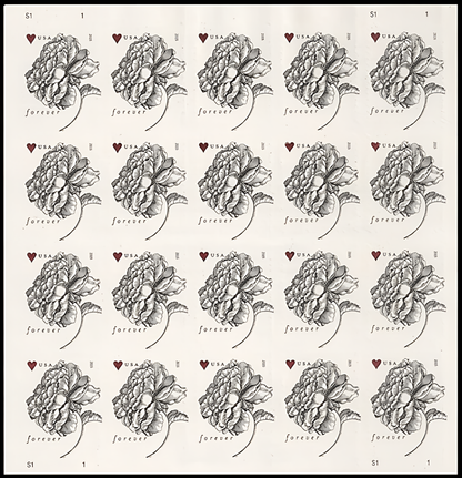 2015 Vintage Rose Forever stamps