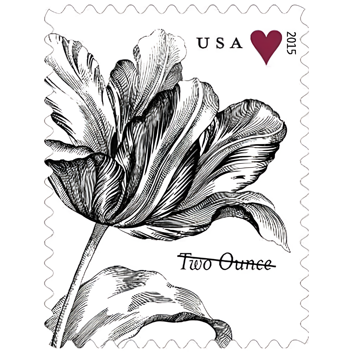 2015 Vintage Tulip Two-Ounce stamps