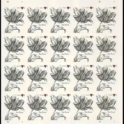 Sheet of 2015 Vintage Tulip two-ounce stamps