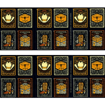 2021 Western Wear stamp booklet panes